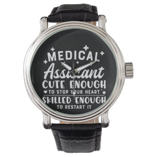 Nurse Gift Medical Assistant Cute Enough Armbanduhr