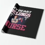 Nurse Gift | My Heart Belongs Nurse Geschenkpapier<br><div class="desc">Nurse Gift | My Heart Belongs Nurse</div>