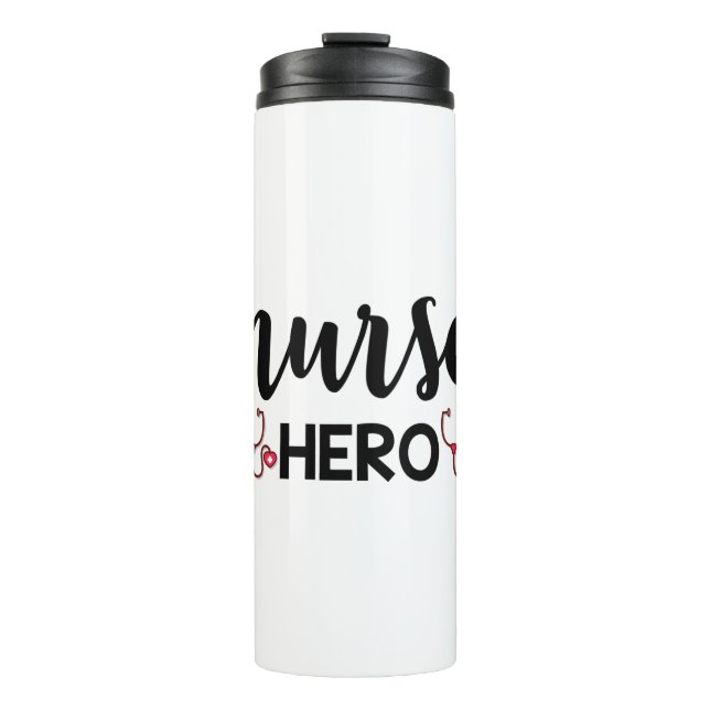 Nurse Gift Nurse Hero Thermosbecher (Vorderseite)