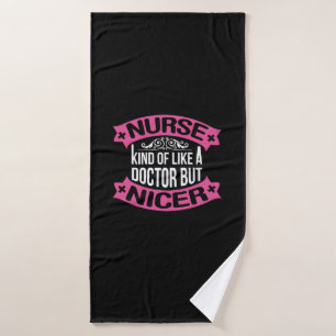 Nurse Gift   Nurse Kind Of Like A Doctor Badehandtuch