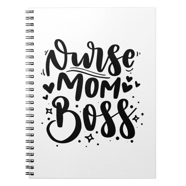 Nurse Gift Nurse Mama Boss Notizblock (Vorderseite)