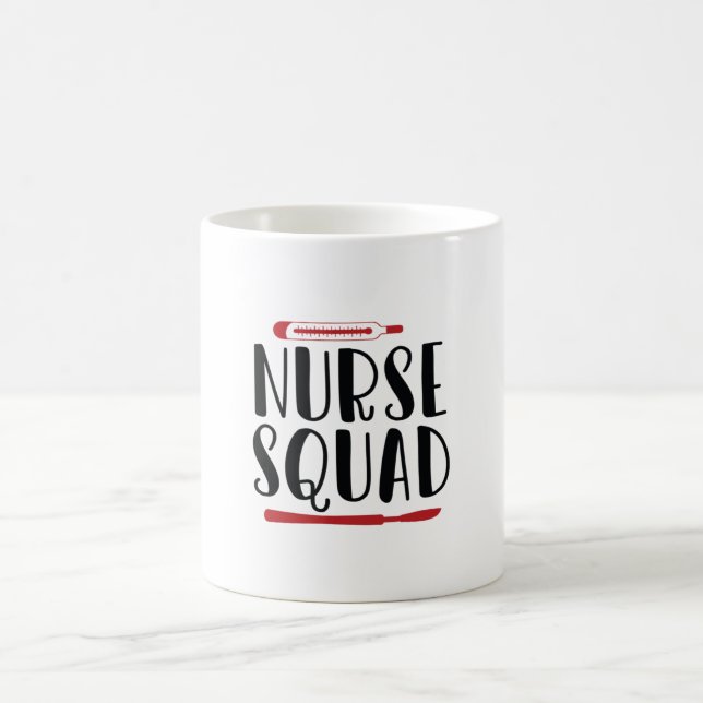 Nurse Gift Nurse Squad Kaffeetasse (Mittel)