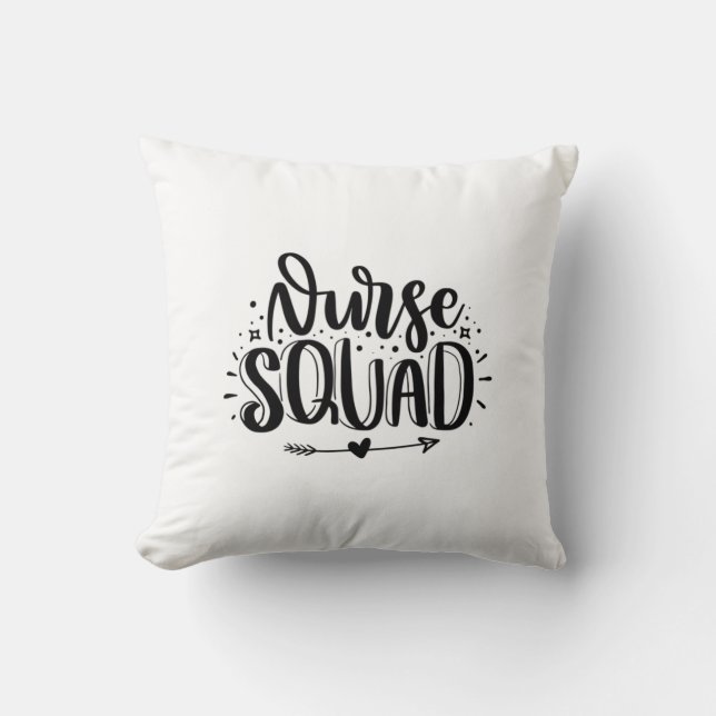 Nurse Gift Nurse Squad Kissen (Vorderseite)