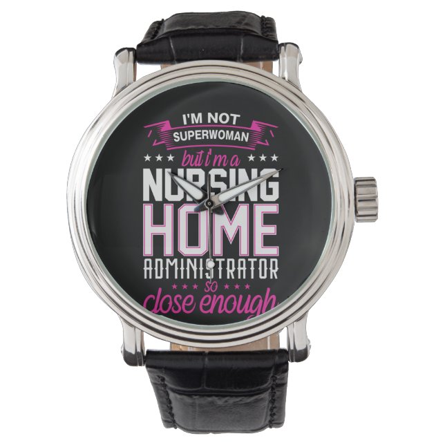 Nurse Gift Nursing Zuhause Administrator Armbanduhr (Vorderseite)