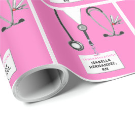 Nurse Gift Pink Geschenkpapier