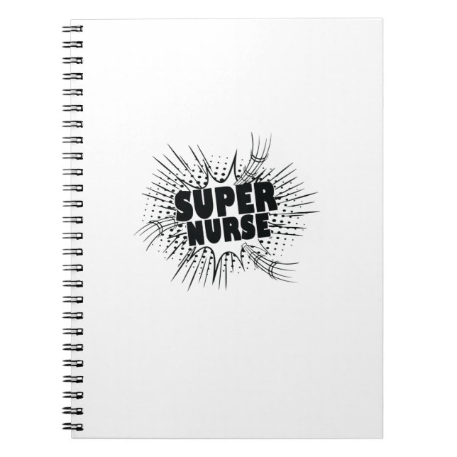 Nurse Gift Super Nurse Notizblock (Vorderseite)