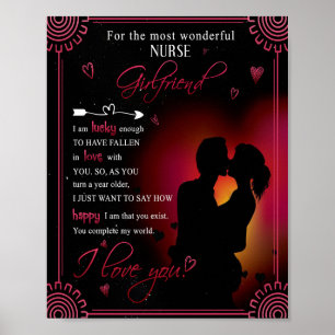 Nurse Girlfriend-Geschenk   Von Boyfriend Valentin Poster