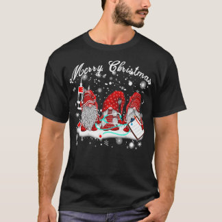 Nurse Gnomes Weihnachtslicht T-Shirt