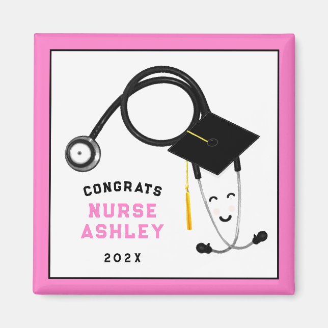 Nurse Grad Geschenk 2025 Magnet (Vorne)