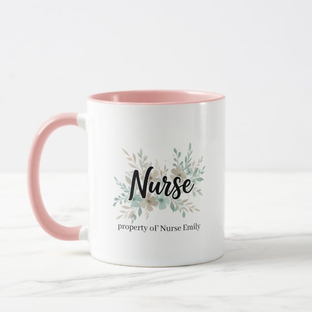 Nurse Grad Nursing School Gift Thank you Two-Tone  Tasse (Links)