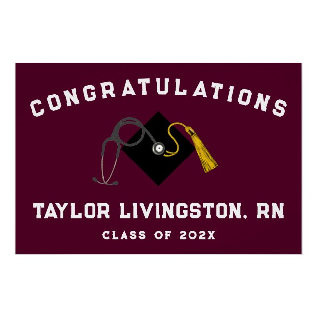 Nurse Grad Nursing School Poster (Vorderseite)