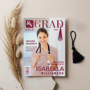 Nurse Graduate Registered Nurse Foto Magazine Ankündigung