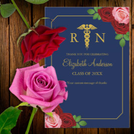 Nurse Graduation Dankeskarte