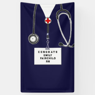 Nurse Graduation Party Congrats Banner