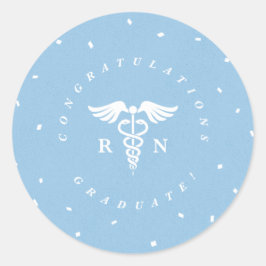Nurse Graduation Party Gratulation Sticker