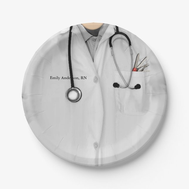 Nurse Graduation Party Pappteller (Vorderseite)