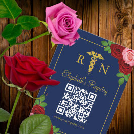 Nurse Graduation Party Registry Begleitkarte
