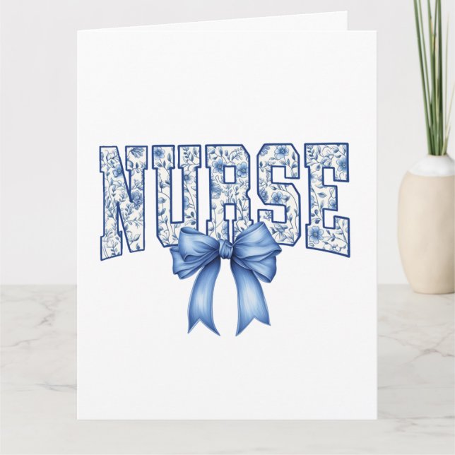 Nurse Greeting Card Karte (Vorderseite)
