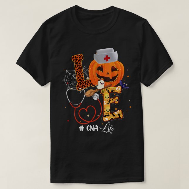 Nurse Halloween Costumes For Women Wth Love CNA Li T-Shirt (Design vorne)