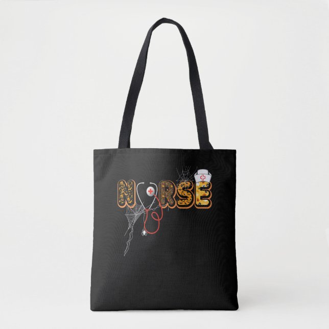 Nurse Halloween-Geschenk mit Pumpkin-Boo-Spider (Vorderseite)