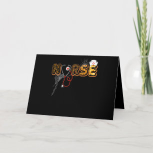 Nurse Halloween-Geschenk mit Pumpkin-Boo-Spider Karte