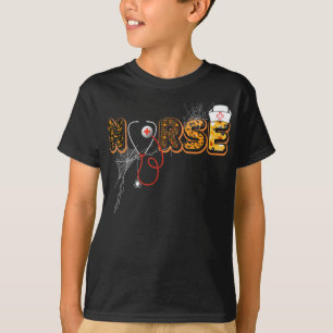 Nurse Halloween-Geschenk mit Pumpkin-Boo-Spider T-Shirt