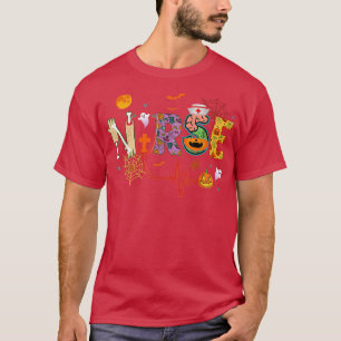 Nurse Halloween Kostüm Stethoscope Heartbeat Pump T-Shirt