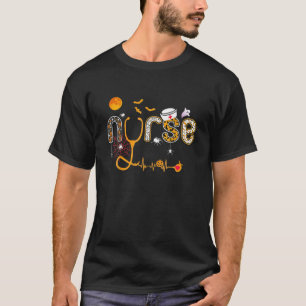Nurse Halloween Kostüm Stethoscope Heartbeat Pump T-Shirt