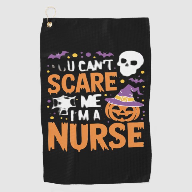 Nurse Halloween Witch Funny Nursing Essential T-Sh Golfhandtuch (Vorderseite)