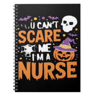 Nurse Halloween Witch Funny Nursing Essential T-Sh Notizblock