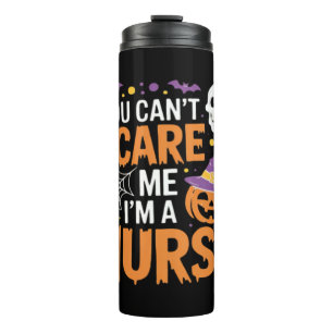 Nurse Halloween Witch Funny Nursing Essential T-Sh Thermosbecher