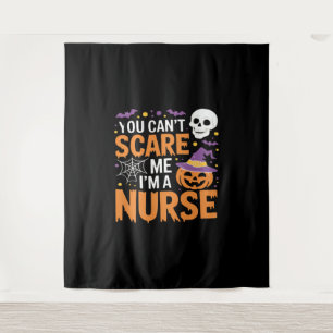 Nurse Halloween Witch Funny Nursing Essential T-Sh Wandteppich