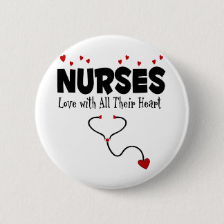 Nurse Heart Geschenk Button