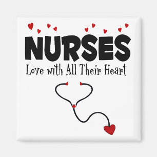 Nurse Heart Geschenk Magnet