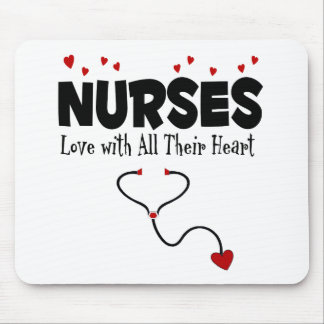 Nurse Heart Geschenk Mousepad