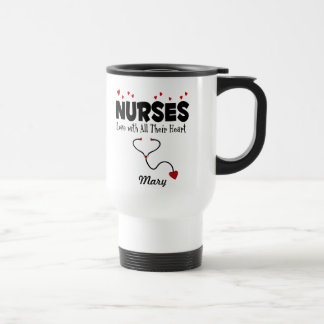 Nurse Heart Geschenk Reisebecher
