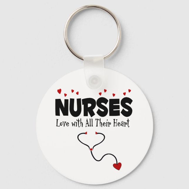 Nurse Heart Geschenk Schlüsselanhänger (Vorderseite)