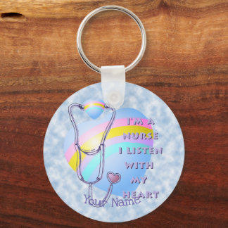 Nurse Heart individuelle Name Schlüsselanhänger