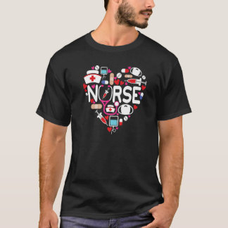 Nurse Heart Nursing School Abschluss Nurse Life N T-Shirt