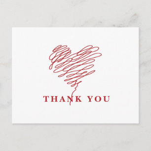 Nurse Heart Symbol Vielen Dank Postkarte