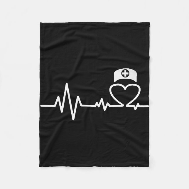 Nurse Heartbeat Fleecedecke (Vorderseite)