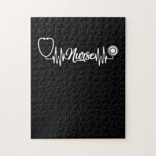 Nurse Heartbeat Pflege Puzzle