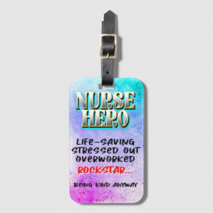 Nurse Hero Luggage tag Gepäckanhänger