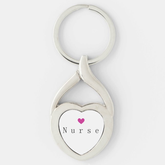 Nurse Herz Keychain Schlüsselanhänger (Vorderseite)