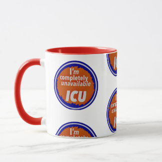 Nurse Humor Print Novelty: I C U mug Tasse