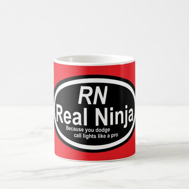 Nurse Humor Print Novelty "RN"  Kaffeetasse (Mittel)