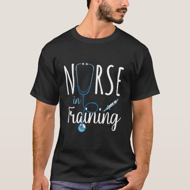 Nurse In Training Nursing School Stethoscope Futur T-Shirt (Vorderseite)