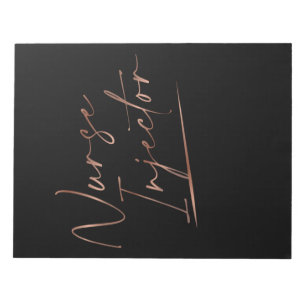 Nurse Injektor Abschluss Ästhetische Nurs Notizblock