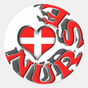 NURSE-KREISLOGIE MIT HERZ- UND KREUZSYMBOL RUNDER AUFKLEBER