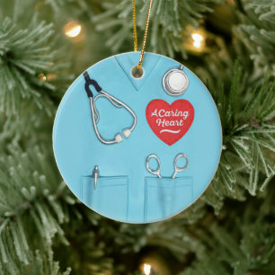 Nurse Kümmre Heart Nursing Graduate Health Doctor Keramik Ornament